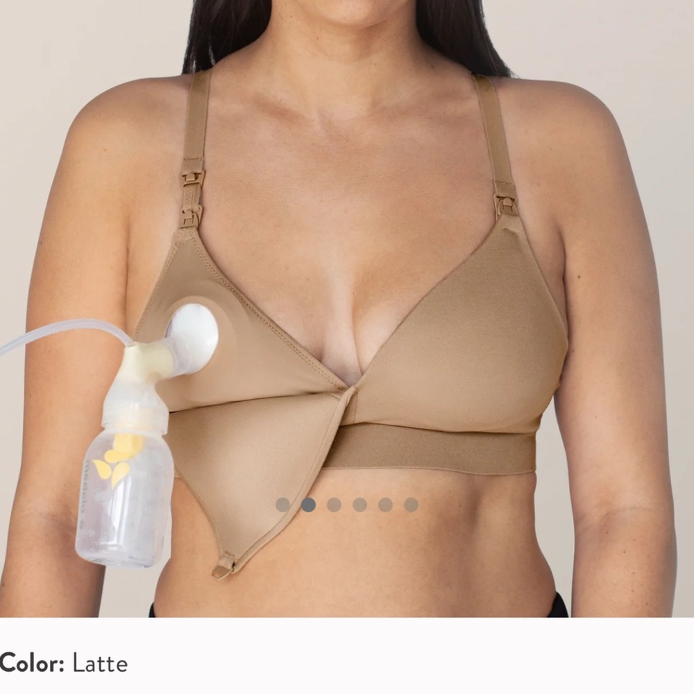NWOT - Minimalist Hands-Free Pumping & Nursing Bra | Latte - Busty (E-I) / L